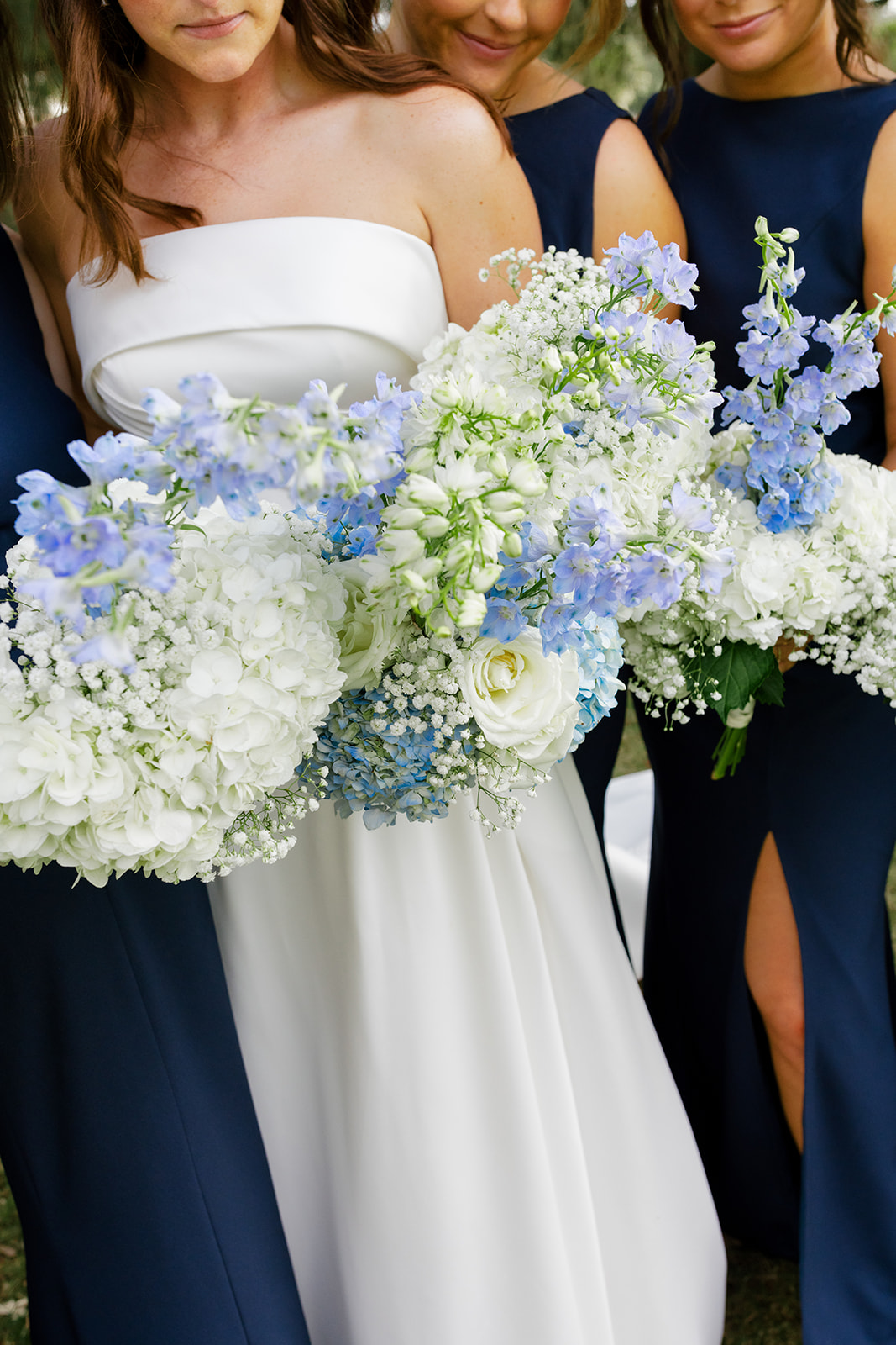 detail shot of the stunning wedding flower bouquets