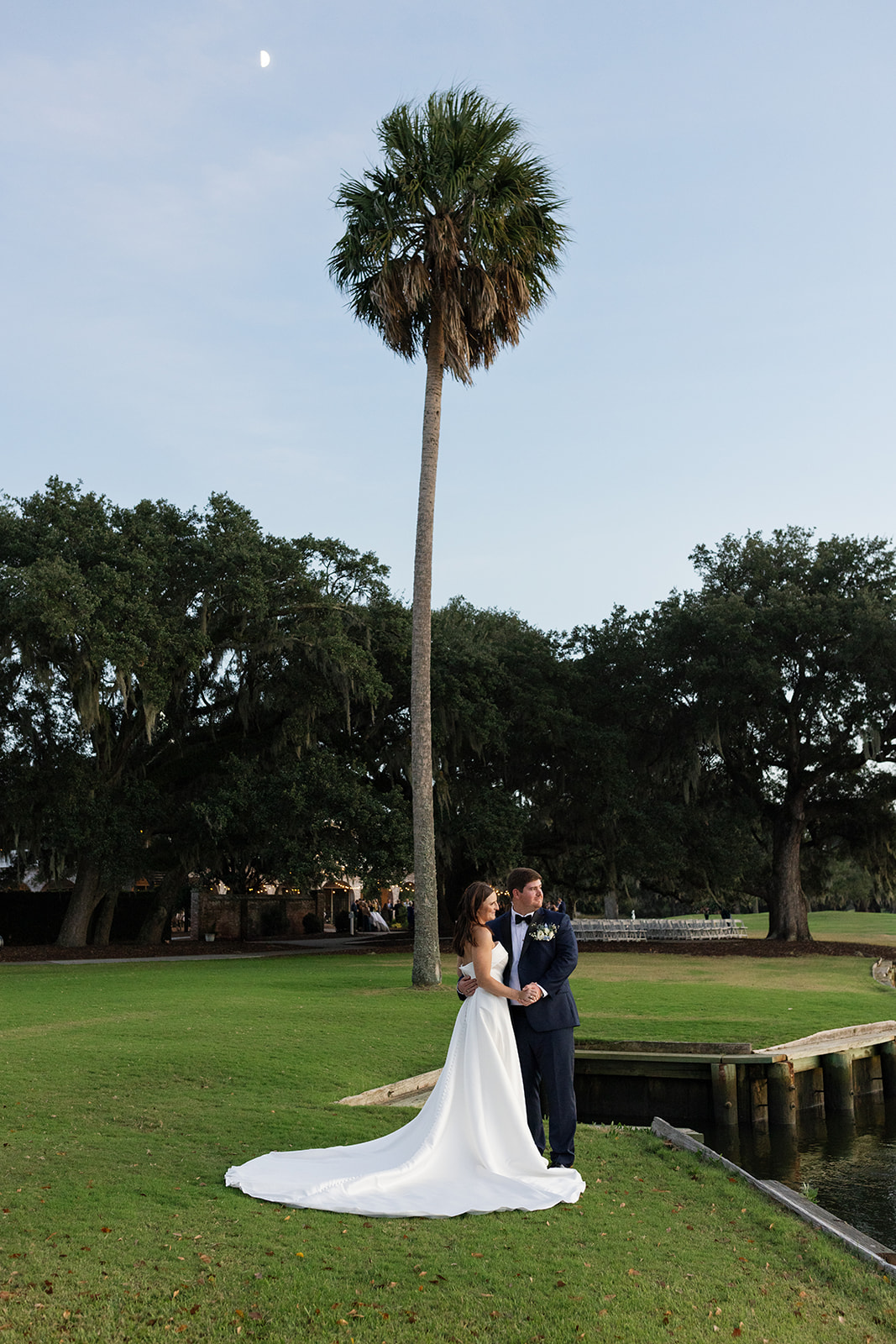 bridal couple portrait for their Charleston wedding