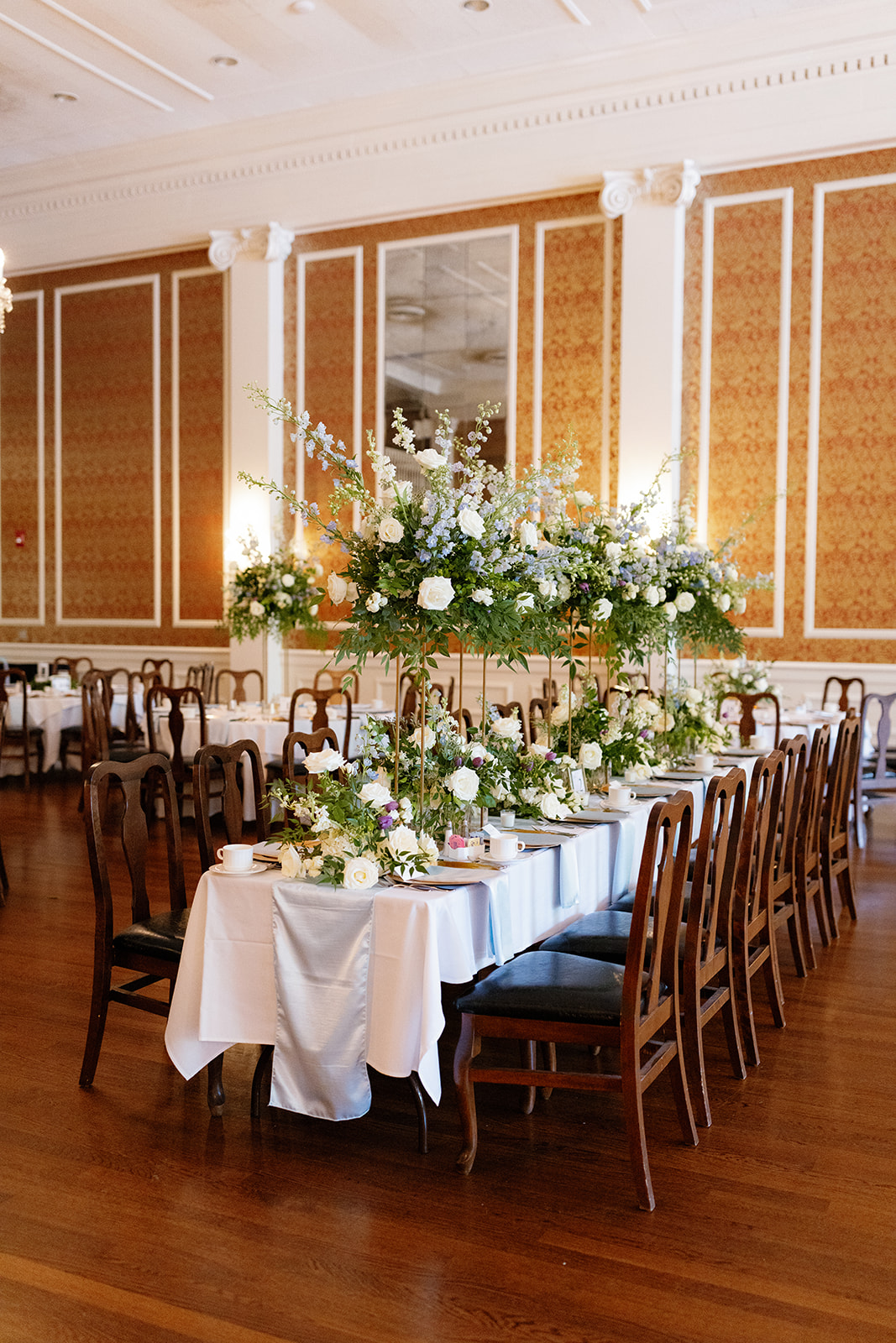 wedding reception tables for a Greenville wedding