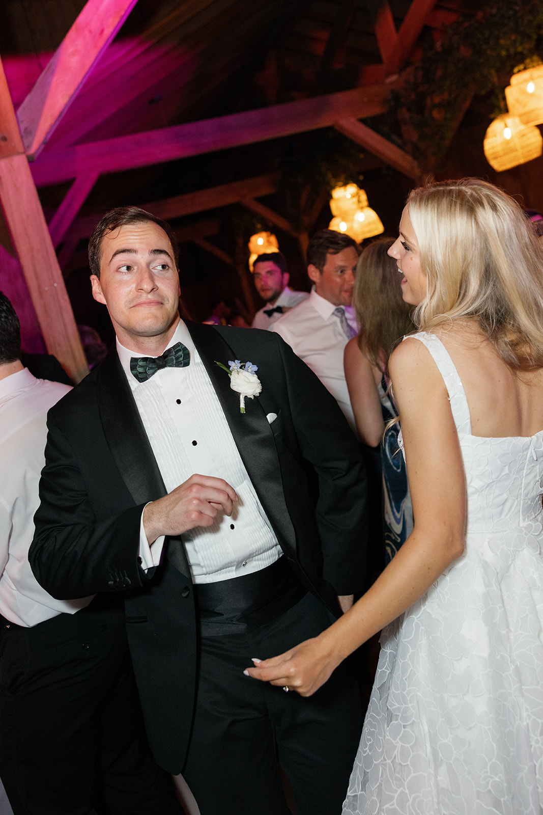 bride and groom dances at the Charleston wedding reception 