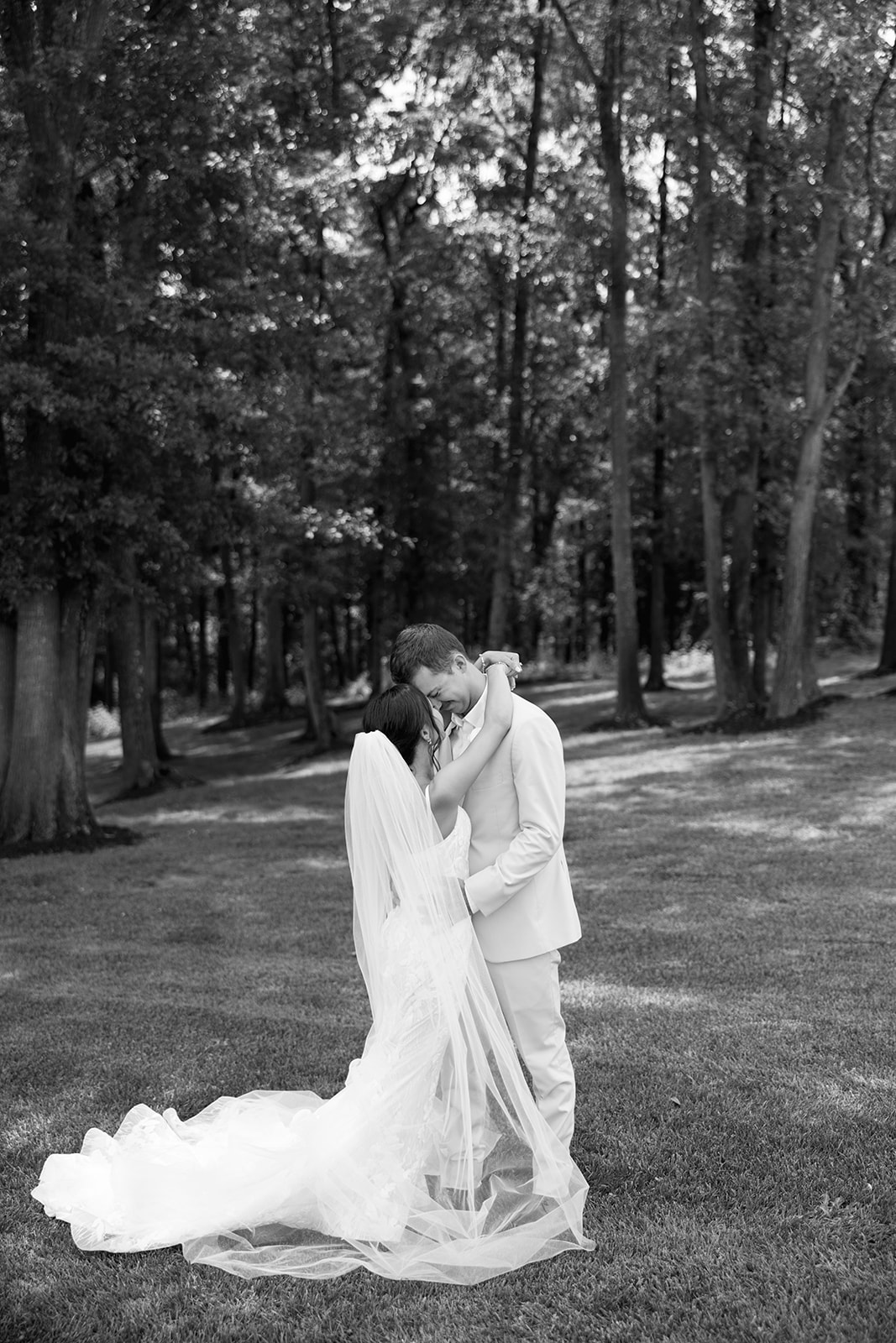 bride and groom's bridal portrait shots