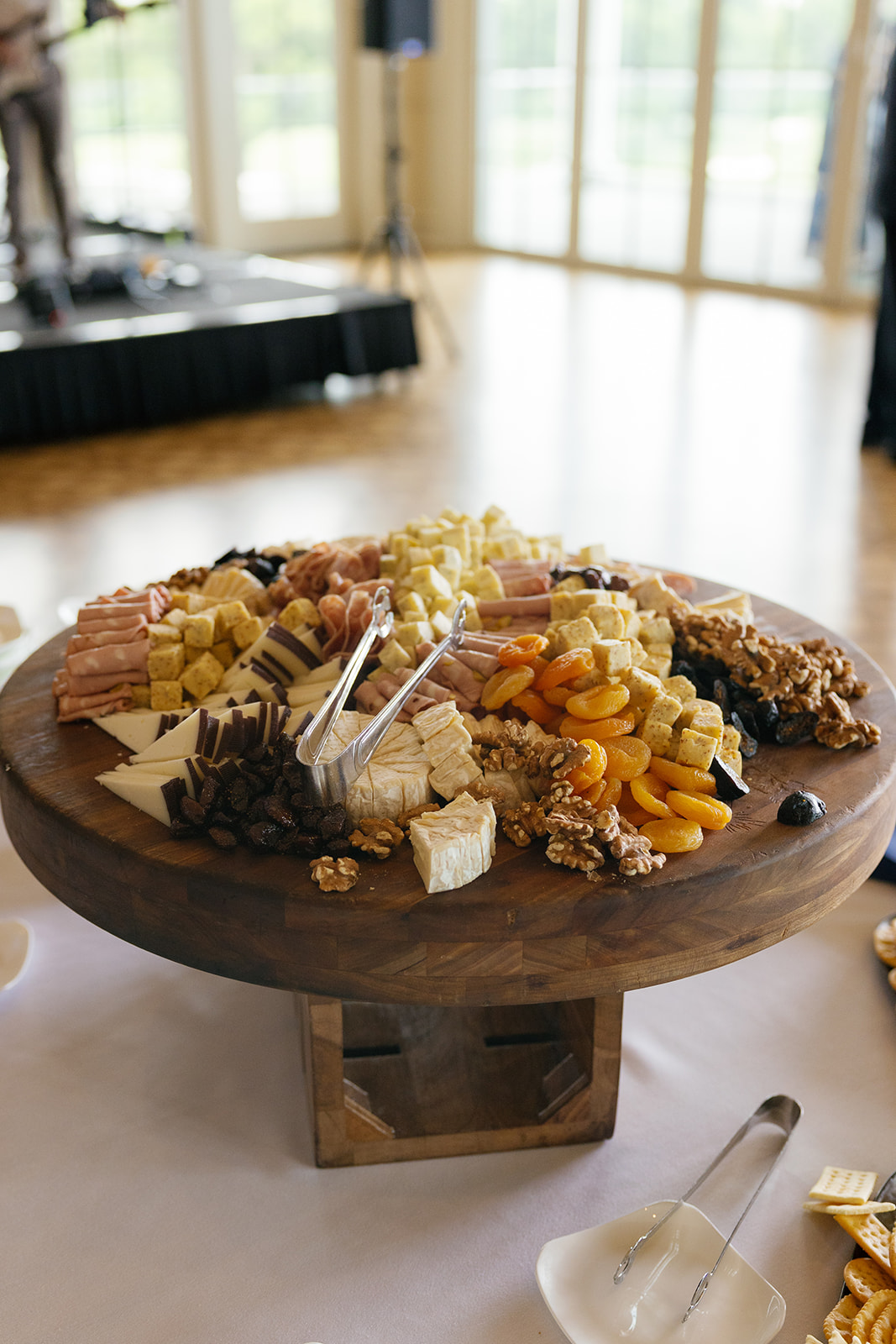 charcuterie board at cocktail hour, captured as part of the wedding photography package